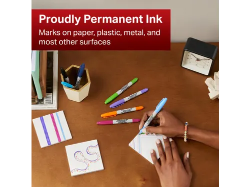 Permanente Marker, Twin Tip, Zwart