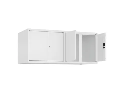 opzetkast,v. locker,4vak.,vak B 300mm,HxBxD 500x1200x500mm,vleugeldeur