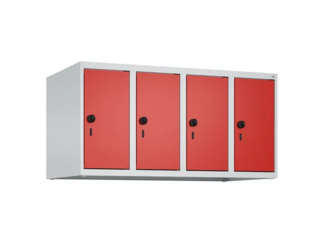 opzetkast,v. locker,4vak.,vak B 250mm,HxBxD 500x1000x500mm,vleugeldeur
