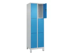 lockerkast HxBxD 1950x600x500mm 2x3vakken cil.-slot voeten