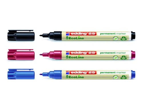 Viltstift edding 25 EcoLine rond 1mm blauw