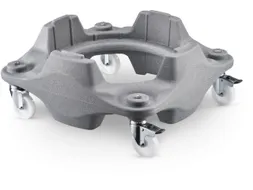 Tonroller,v. 75/100l ton,frame grijs,4zwenkwielen
