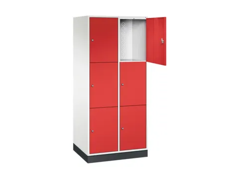 grootvolume-lockersysteem,HxBxD 1950x820x600mm,2x3vakken,cil.-slot