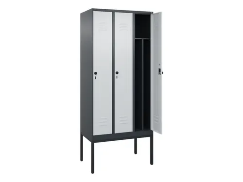 locker voor scheiding van kleding,HxBxD 2120x900x500mm,3vak