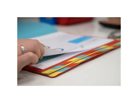 Sorteermap elastoslu iting 24 vak rood