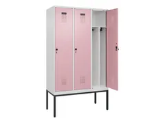 locker voor scheiding van kleding,HxBxD 2120x1200x500mm,3vak