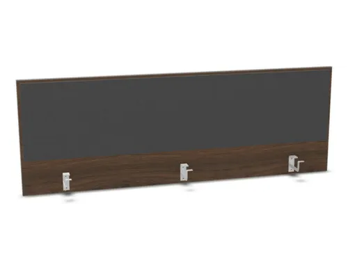 opzetpaneel bureau aanbouw achter NV bruin hickory antraciet 1600mm