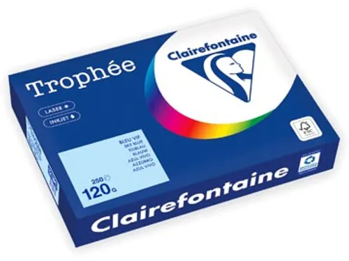 Trophée Pastel gekleurd papier A4 120 gram 250vel Licht blauw