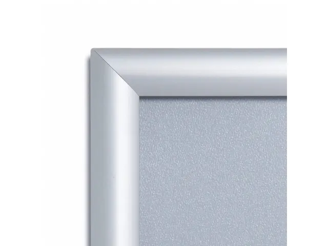 Cadre clipsable Scritto A4 angles droits 25mm aluminium/plastique