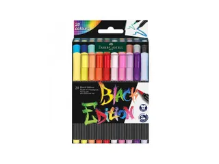 Brushpen Faber-Castell Black Edition 20 stuks in karton etui - 1