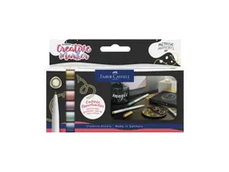 Marker creatief Faber-Castell Goldfaber 1.5 set a 6 stuks Metallic Mom