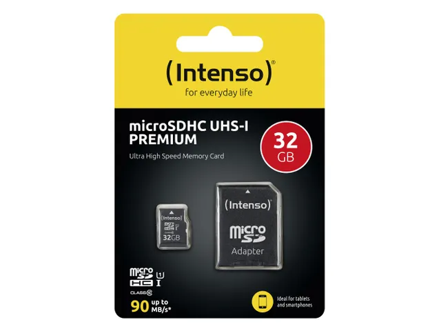 Intenso 32GB microSDHC Kaart UHS-I Klasse 10