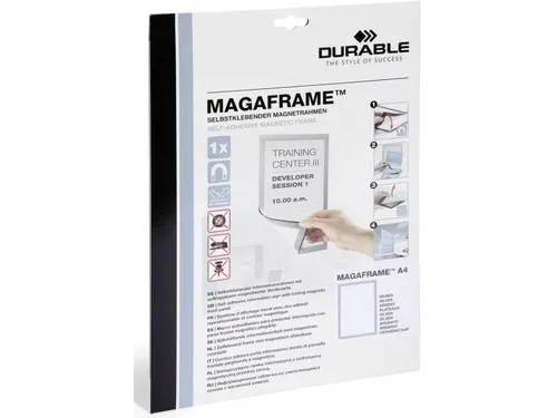 Duraframe A4 zilver, in ophangbare etui