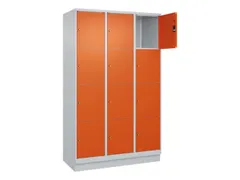 lockerkast,HxBxD 1950x1200x500mm,3x4vakken,vak B 400mm,cil.-slot