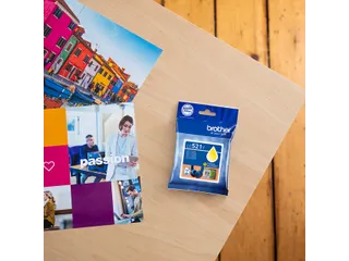 Inktcartridge Brother LC-521Y geel - 5