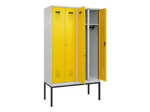 locker voor scheiding van kleding,HxBxD 2120x1200x500mm,4vak