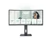 AOC 34 Inch Monitor UltraWide Quad HD LED Zwart