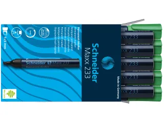 Marker Schneider Maxx 233 permanent beitelpunt groen - 4