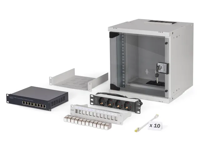 Digitus DN-49100-SET rack 6U Wandrek Serverkast Grijs