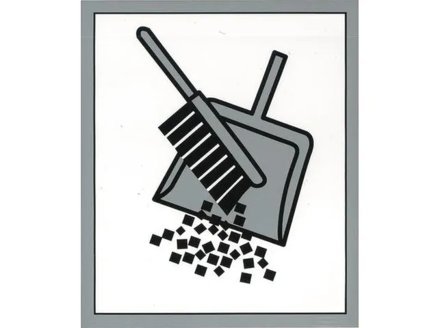 Pictogram Stickers Voor Afvalverzamelaar 6 Symbolen