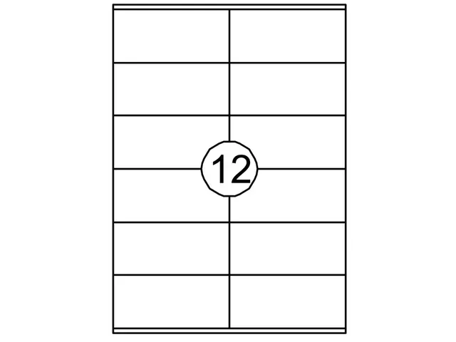 Etiket Quantore 105x48mm 1200st Xl Voordeelbundel