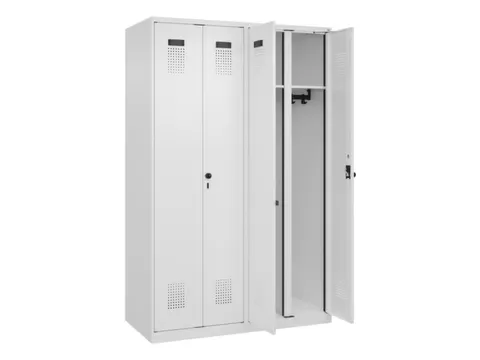 locker voor scheiding van kleding,HxBxD 1850x1200x500mm,4vak