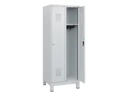 schoollocker,HxBxD 1630x600x500mm,2vak,vak B 300mm,cil.-slot,voeten