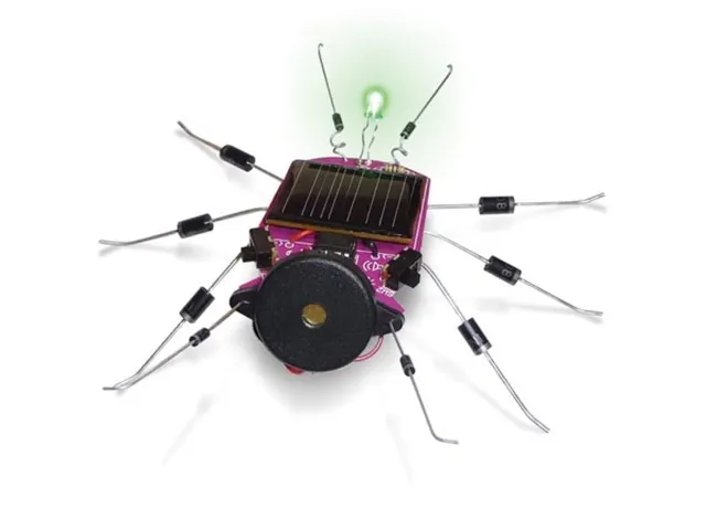 Educatieve soldeerkit, insect, krekel/glimworm, op zonne-energie