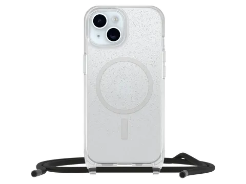 OtterBox React Necklace Case MagSafe iPhone 15 Stardust Clear ProPack