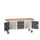 werkbank,HxBxD 830x1750x600mm,multiplexblad,uitrusting: 3laden,2kasten
