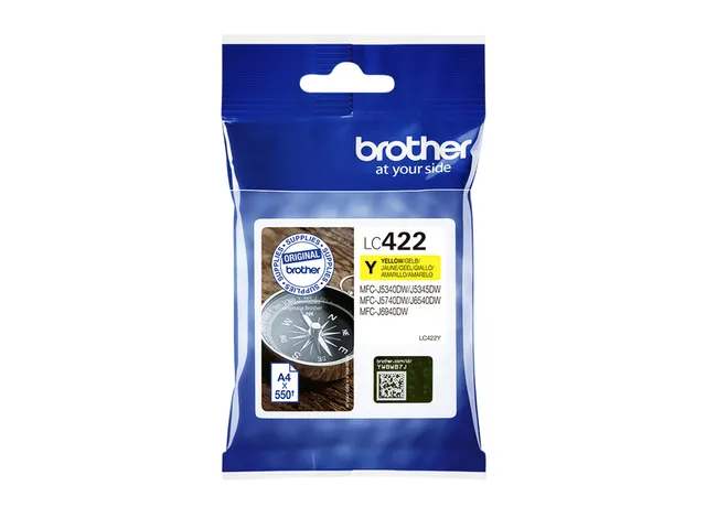 Inktcartridge Brother LC-422Y geel