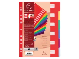 Tabbladen Exacompta A4 11-Gaats 6-Delig Assorti Pp - 5
