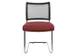 Siège visiteur assise bordeaux dossier maille noir assise HxlxP 450x4