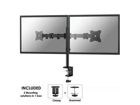 Monitorarm 2 Schermen 27inch Zwart Nm-d135dblack