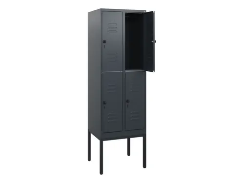 dubbeldekse locker,HxBxD 1950x600x500mm,2x2vak.,vak B 300mm