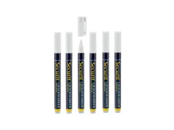 Krijtstift Securit Sma-100 Rond 1-2mm Wit 7 Stuks