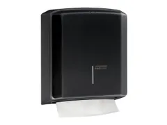 Handdoekdispenser Zwart C-vouw Z-vouw