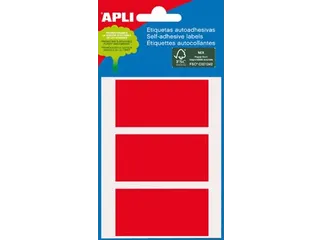 Apli Gekleurde Etiketten 34x67mm Rood - 1