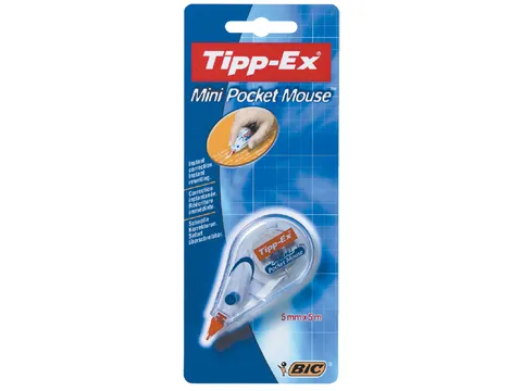 Correctietape Tipp-Ex mini pocket mouse 5mmx6m blister à 1 stuk