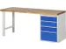 établi,HxlxP 890x2000x700mm,plateau hêtre,force 750kg