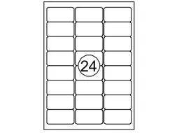 Rillprint Etiket 64.6x33.8mm 24 op een vel 1000 Vel