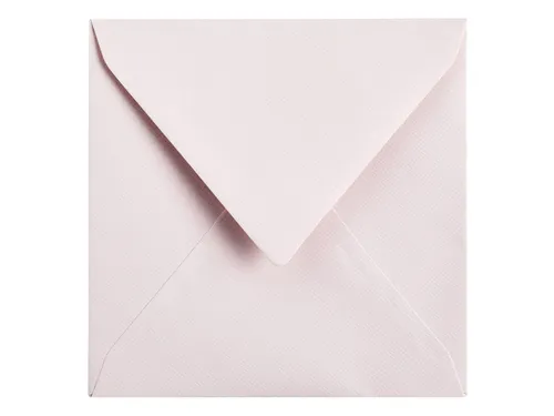 Envelop Papicolor 140x140mm Lichtroze Gegomd pak à 6 stuks