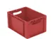 Euronorm Stapelkrat Pp 220x400x300mm Wanden/bodem Gesloten Rood 21l