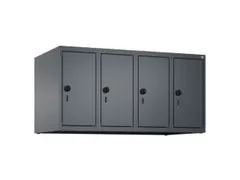 opzetkast,v. locker,4vak.,vak B 250mm,HxBxD 500x1000x500mm,vleugeldeur
