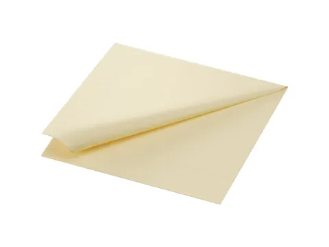 Servet 40x40cm 1/4 vouw 2 laags Cream doos 10x125 stuks