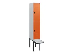 Dubbeldekse dekenkist,HxBxD 1950x300x815mm,1x2vak.,vak B 300mm