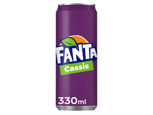 Frisdrank Fanta Cassis blikje 0.33l | KantineSupplies.nl