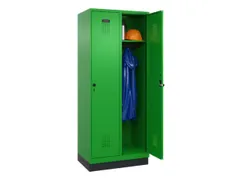 locker,HxBxD 1950x800x500mm,2vak,vak B 400mm,draaigrendel,sokkel