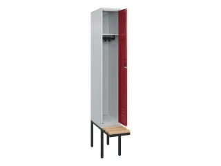 locker met bank,HxBxD 2120x300x815mm,1vak,vak B 300mm,cil.-slot - 2