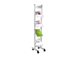 Folderrek Voor 4xa4 4 Acrylglas Houders 1600x300x350mm Staal